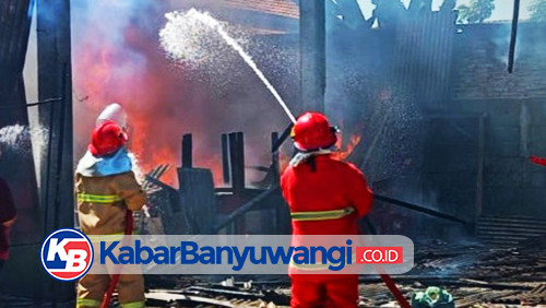 Gudang di Banyuwangi Terbakar, Diduga Dipicu Bocah Main Korek Api